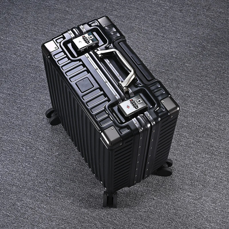 18/20 inch Carry on Suitcase Aluminum Frame Sturdy PC Trolley Case Business Cabin Bag Luggage Travel Suitcase - Kimlud