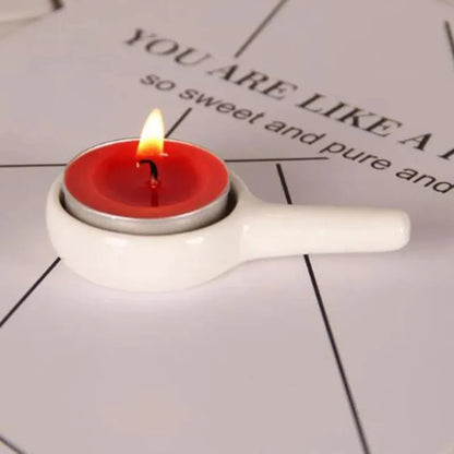 Nordic Style Porcelain Essential Oil Burner Candle Holder Oil Lamp Aroma Censer for Indoor Smell Supply Home Decor