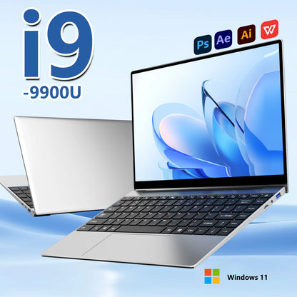 2025 14.1 Inch Slim Laptop Windows 11 Intel Core I9-9900U 32GB DDR4 2TB SSD Gaming Notebook WiFi 6 Office Study Computer PC - Kimlud