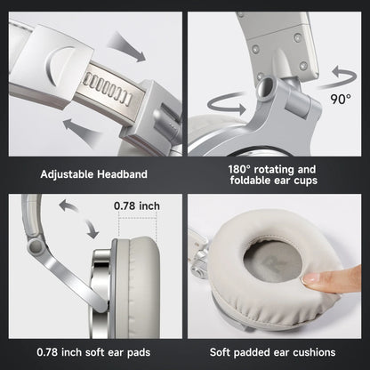 Oneodio Pro 10 Wired Headphones Over Ear Hi-Res Audio Wired Headset With Microphone Studio DJ Stereo Headphones 3.5mm/6.35mm