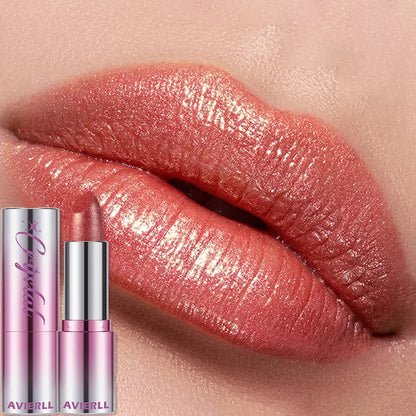 14 Colors Metallic Sparkle Lipstick Polarizing Pigment Diamond Shine Gold Pearlescent Lipgloss Long Lasting Lip Beauty Makeup
