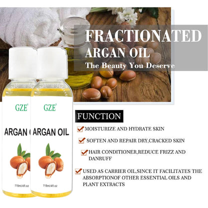 GZE Organic Moroccan Argan Oil Pure Cold Pressed Virgin Premium Grade Moisturizer for Dry, Damaged Skin, Hair, Face,...