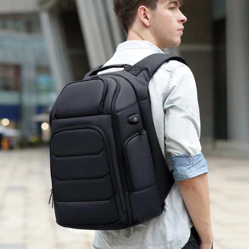 Fenruien Waterproof Backpacks USB Charging School Bag Anti-theft Men Backpack Fit 15.6 Inch Laptop Travel Backpack High Capacity