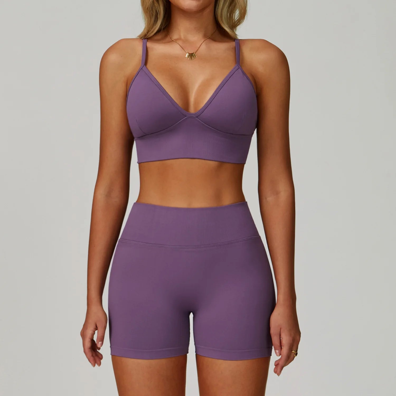 2/3PCS Seamless Sport Yoga Set Women's Breathable High Waist Fitness Sportwear Women Sports underwear Set Gym Workout Clothes - Kimlud