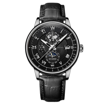 Fashion Luxury Wristwatch For Men Luminous Chronograph Date Man Watch Leather Men's Quartz Watches Sports Male Clock