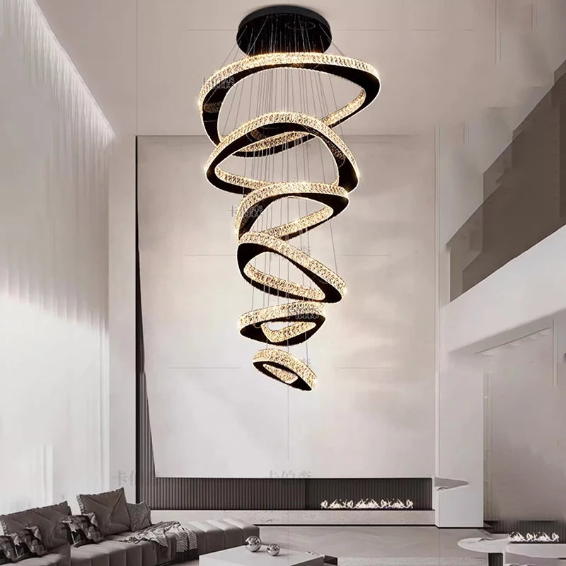 Modern decor led lights rings pendant light lamps for living room led Chandeliers for dining room hanging light indoor lighting - Kimlud