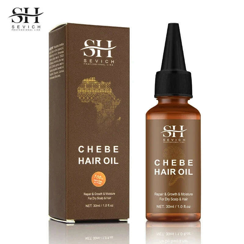 Sevich 30ml Africa Traction Alopecia Chebe Hair Oil Crazy Thicken Fast Hair Growing Oil Anti-Hair Loss Wildly Grow Long Hair