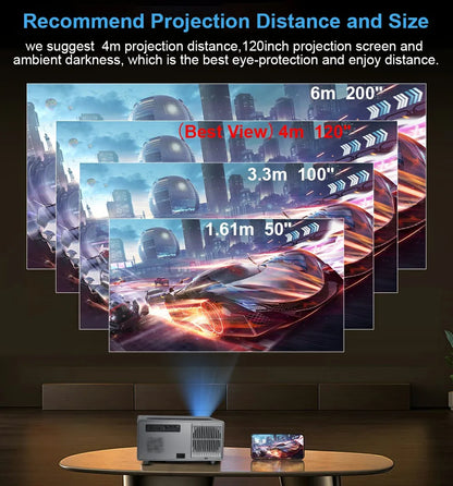 PROGAGA PG600W Full HD 1080P Projector Android 4k WiFi Auto Focus PG600 Portable Projetor PK DLP Home Theater Beam in...