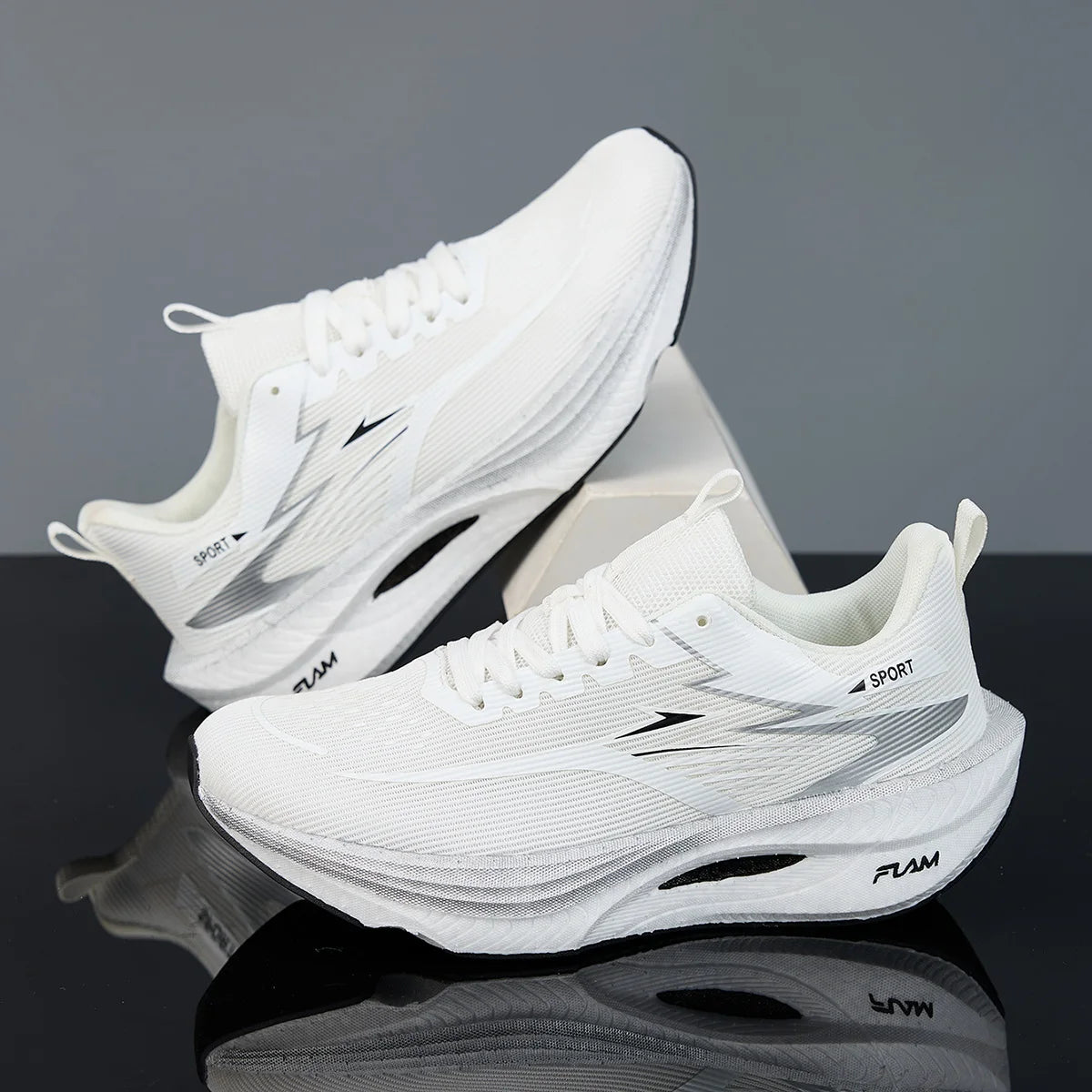 Men Sports Running Shoes Casual Marathon Breathable Lightweight Women's Comfortable Athletic Nonskid Walking Sneakers Outdoors