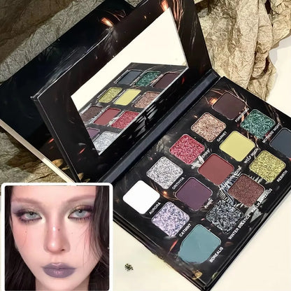 Purple Chameleon 15 Color Eyeshadow Palette Shimmer Glitter Matte Metallic Halloween Makeup Look Eye Shadow Palette |...