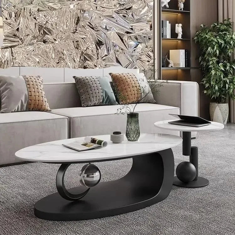 Italian Style Luxury Coffee Table Metal Material for Small Luxury Living Room Accessible for New Arrivals