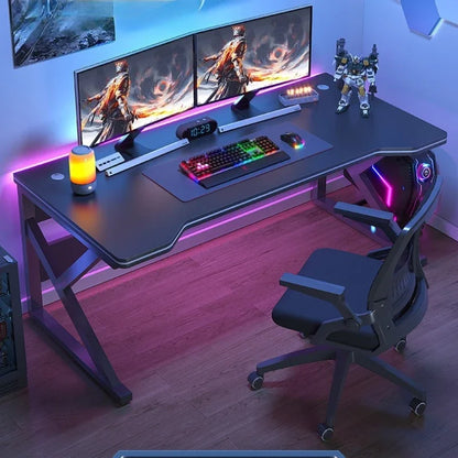 Standing Computer Desk Home Office Gaming Study Laptop Table Steel Frame Escritorios Table Gaming Pc De Oficina Furniture - Kimlud