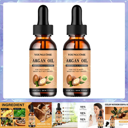 Moroccan Argan Oil Hair Serum Lightweight Hair Oil Mist For Split Ends, Frizzy Hair And Flyaways, Hair Oil Repair- Gloss Shine - Kimlud
