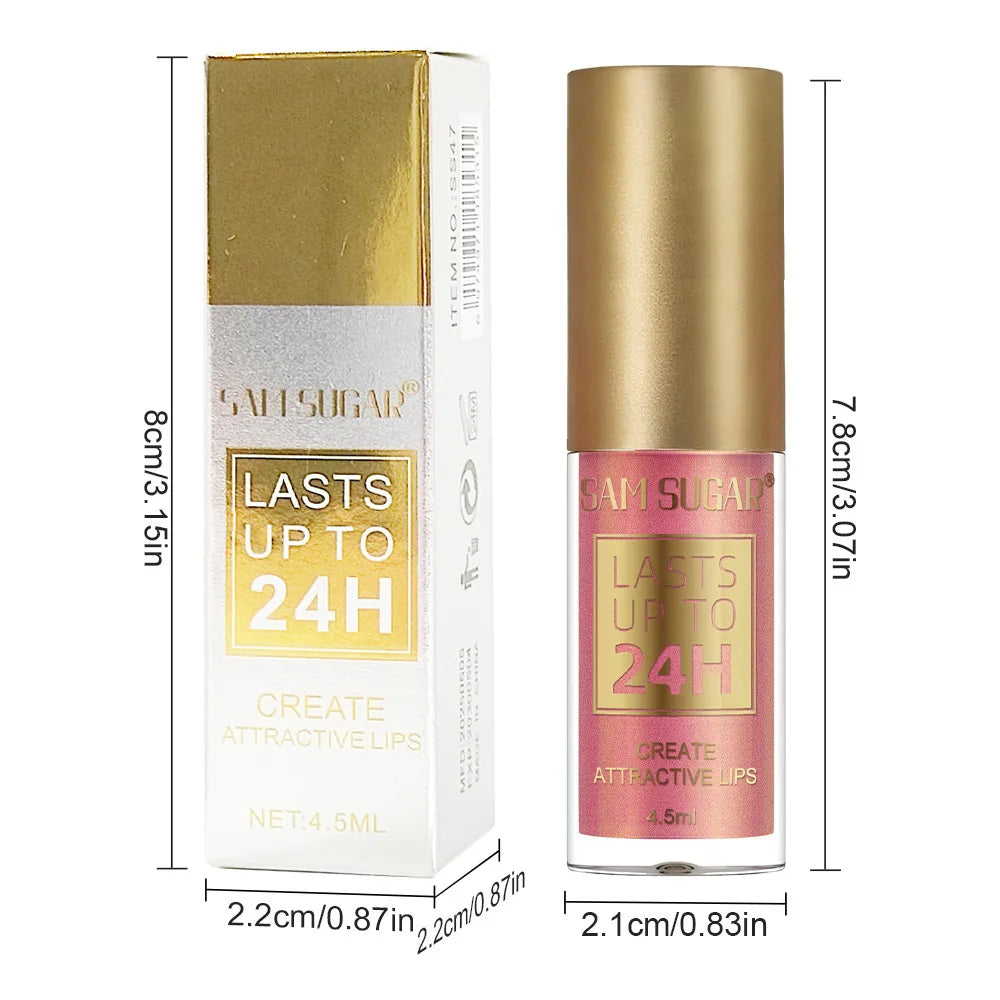 Liquid Lipstick Long Lasting 24H, Metallic Shimmer High Pigment Lip Gloss, Transfer & Smudge Resistant Lip Color