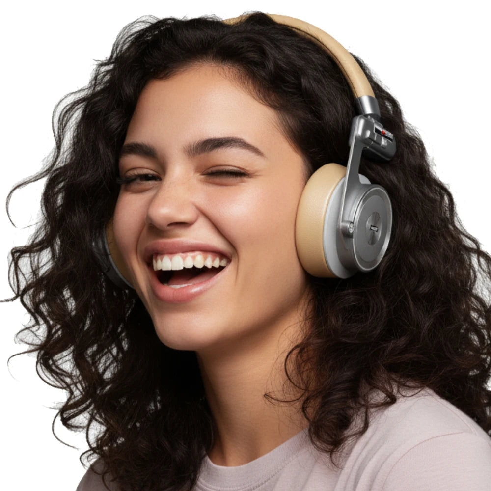 UMELODY U3 ULTRA Active Noise Cancelling ANC Retro Wireless Bluetooth OVER-EAR ON-EAR metal Headphones Headset