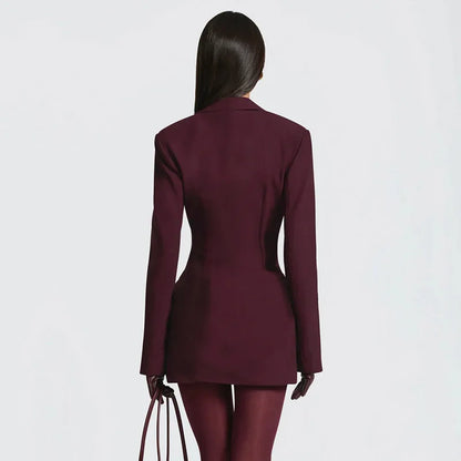 Blifanbo Elegant Deep V Neck Ruched Mini Autumn Long Sleeve Slim High Waist Fashion Patchwork Club Party Dress Female Clothes