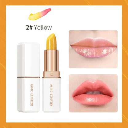 lakerain 6 Colors Magic Lipstick Temperature Color Changing Lip Stain Gloss Moisturizing And Long Lasting Waterproof Lip Balm