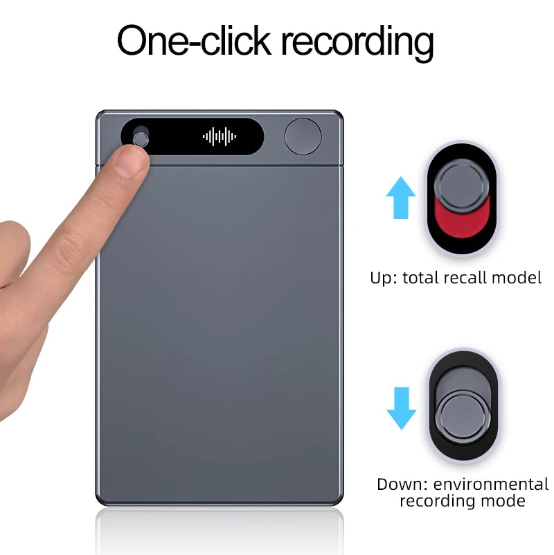 Smart AI Recording Device with WiFi Quick Charge Large Memory Noise Reduction Function Portable Voice Activated Dictaphone
