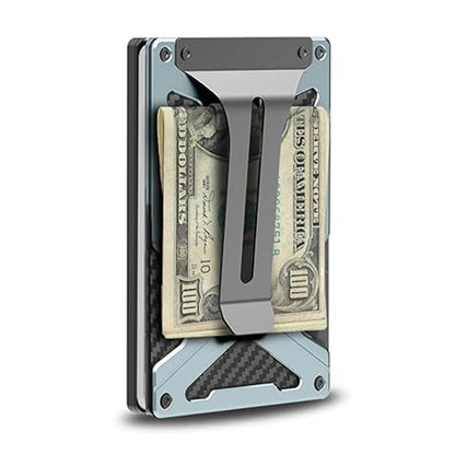 Mag Safe Wallet Money Clip, Air Tag Holder and Money Clip, [With1 Magnetic Sheets], for Magnetic and Non-Magnetic Phones