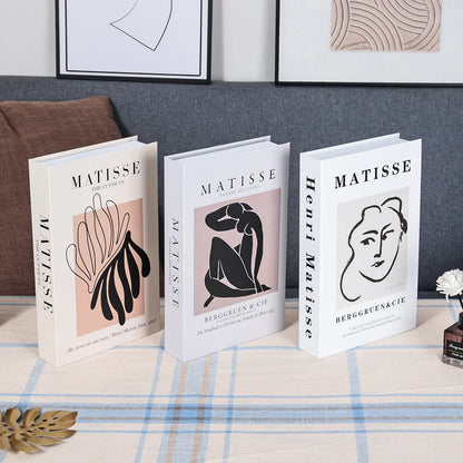 3Pcs Foldable Fashion Fake Books Living Room Decoration Designer Books Coffee Table Ornaments Club Hotel Room Villa Prop Books