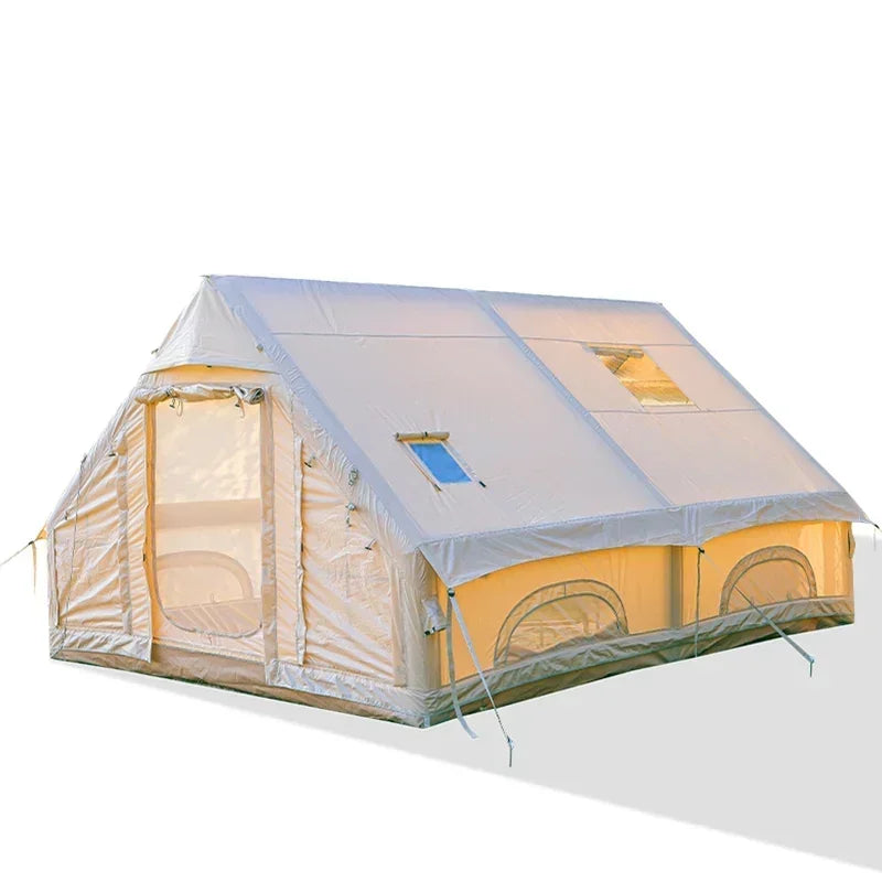 Outdoor Camping Complete Set Large Inflatable Tents for New Material of Equipment for Sun Protection Outdoor Overnight...