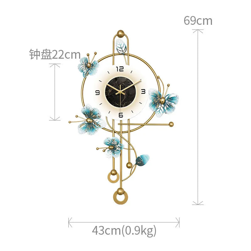 Interior Modern Wall Clocks Aesthetic Silent Fashion Creative Xenomorph Clock Wall Digital Living Room Reloj De Pared...