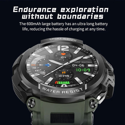 2025 New Men Smartwatch 1.5" HD Screen Military Watch Call IP68 Waterproof 100 Sport Modes Smart Watch with 600mAh Large Battery