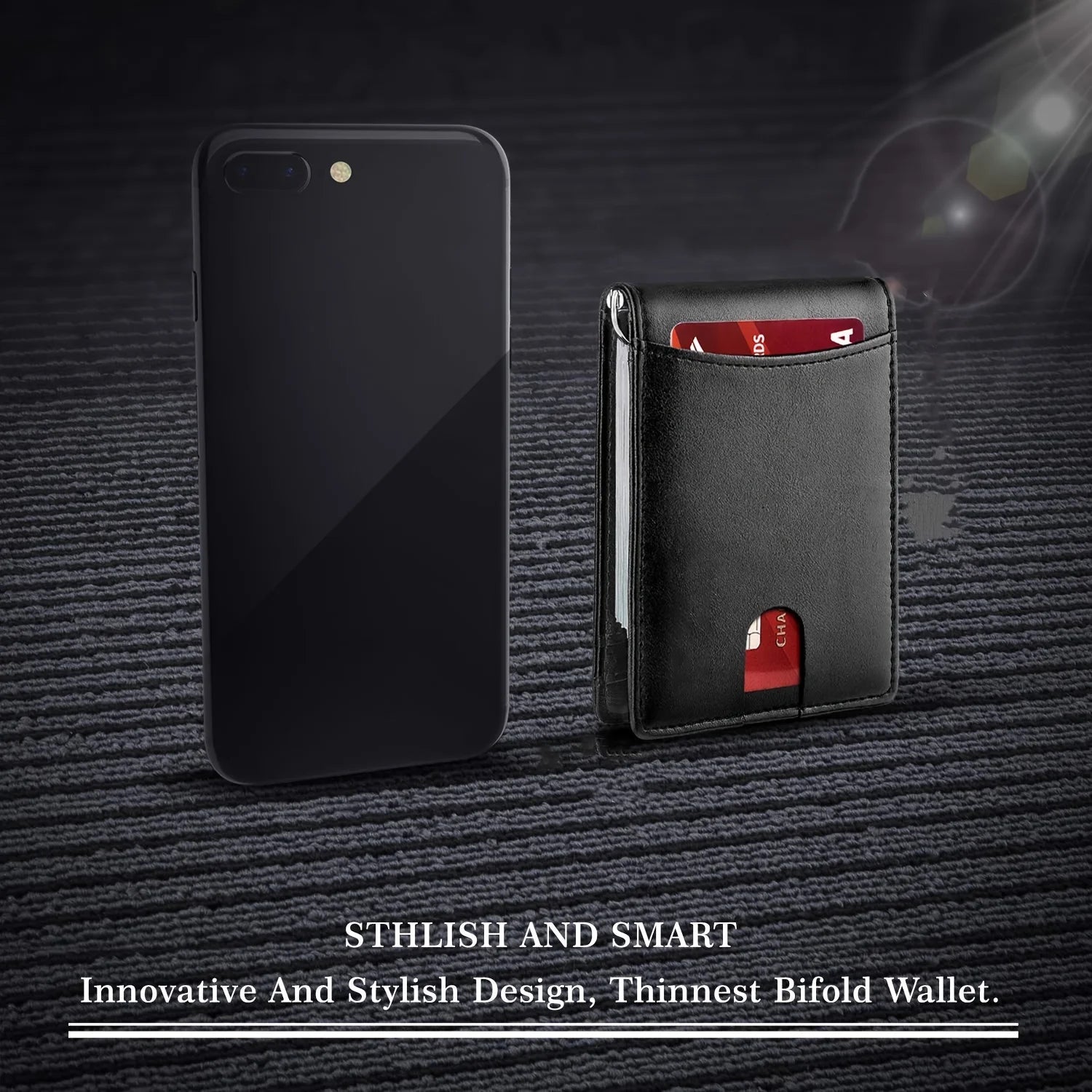 Men's Leather Wallet, RFID Blocking Anti-theft Wallet, Multi-card Card Holder, Money Clip