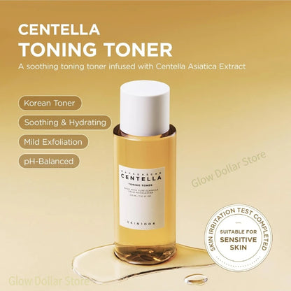 Korean SKIN1004 Skincare Centella 3pcs Set,Toning Toner,Pore Care Light Cleansing Oil,Facail Serum for Soothing Sensitive Skin