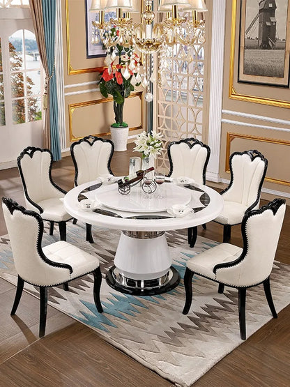 Side Round Dining Table Console Center Luxury Lounge Portable Dining Table Service Bistro Mesas De Jantar Living Room Furniture