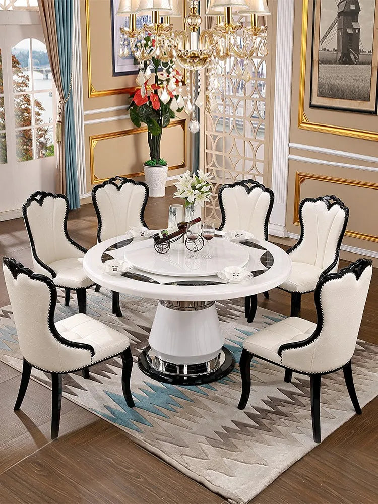 Side Round Dining Table Console Center Luxury Lounge Portable Dining Table Service Bistro Mesas De Jantar Living Room Furniture