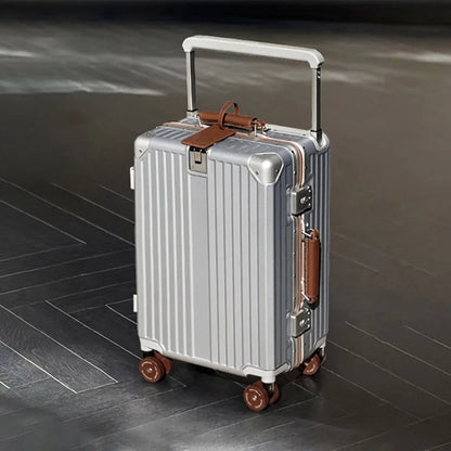 20/24/26/28 Inch Fashion Wide Handle Travel Suitcase Luggage with Cup Holder Suitcase Trip Cabin TSA Customs Lock Trolley Case