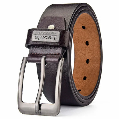 【LEON＇S】 Buckle Leather Casual Jeans Belt Men High Quality Retro Luxury Male Strap Cintos 3 Colors 2023 NEW | Kimlud...