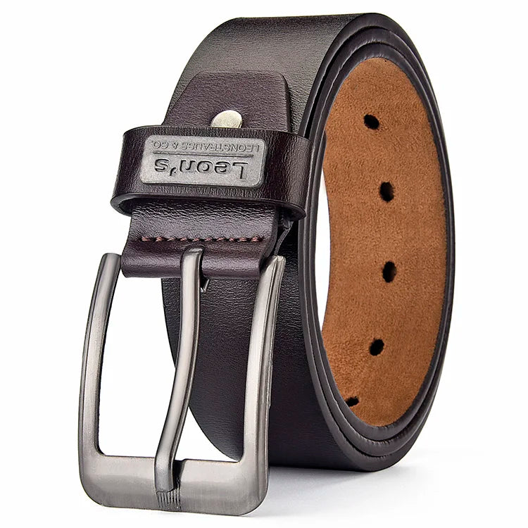 【LEON＇S】 Buckle Leather Casual Jeans Belt Men High Quality Retro Luxury Male Strap Cintos 3 Colors 2023 NEW | Kimlud...