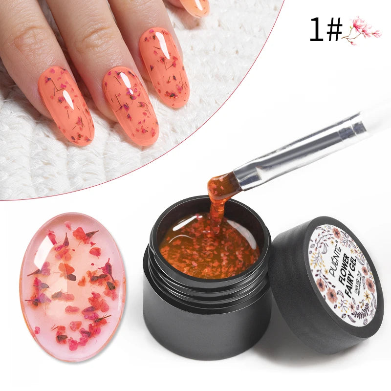 7.5ML Sparkling Reflective Glitter Gel Nail Polish Pink Purple Red Blue Colors Dark Flashing Nail Gel Soak Off UV Nail Varnish