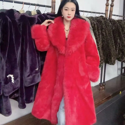 Autumn 2026 Winter New Chic Fur Cotton-Padded Jacket Jacket Women's Overcoat Fashion Loose Medium Length Thickened Warm Parka