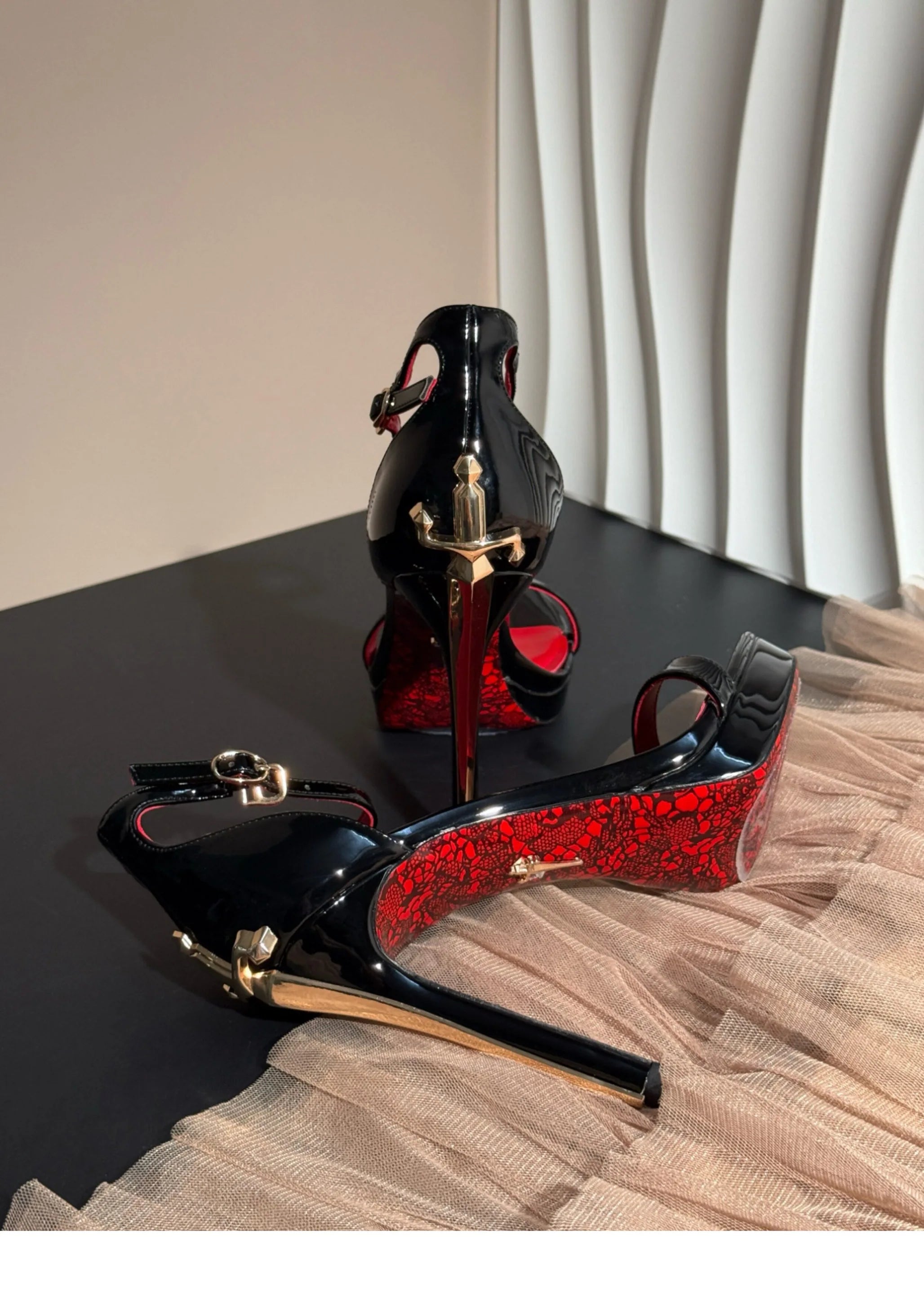 Elegant Sexy Patent Leather High Heeled Sandals Luxury Designer Fine Heel Fashion Women Zapatos