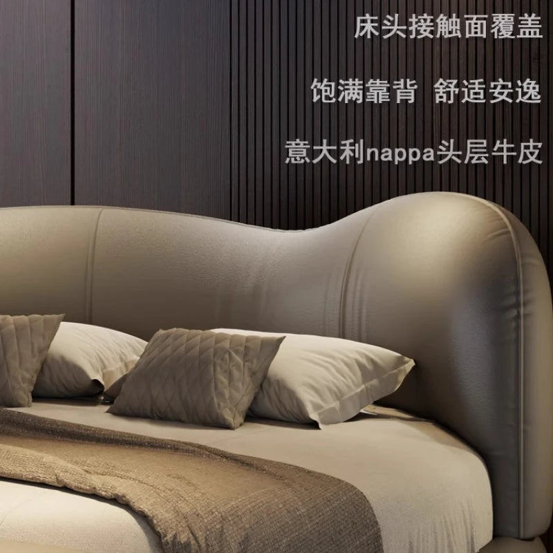 180x200cm Modern Nordic luxury king bed Base beds and frames double bed king size frames with head board furniture for home
﻿