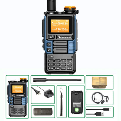 Quansheng UV-K6 Upgrade UV-K5 (99) Interphone 5W Air Band Radio Tyep C Charging UHF VHF DTMF FM Scrambler NOAA Wireless Frequenc