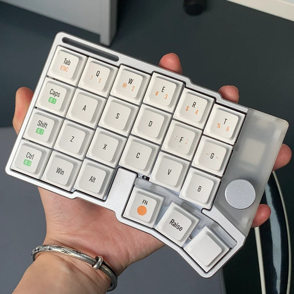 Cornix Wireless Split Mechanical Keyboard Bracket Version Aluminium Case Hot Swap Kit Bluetooth 2Mode Keyboard Ergonomics VIAL - Kimlud