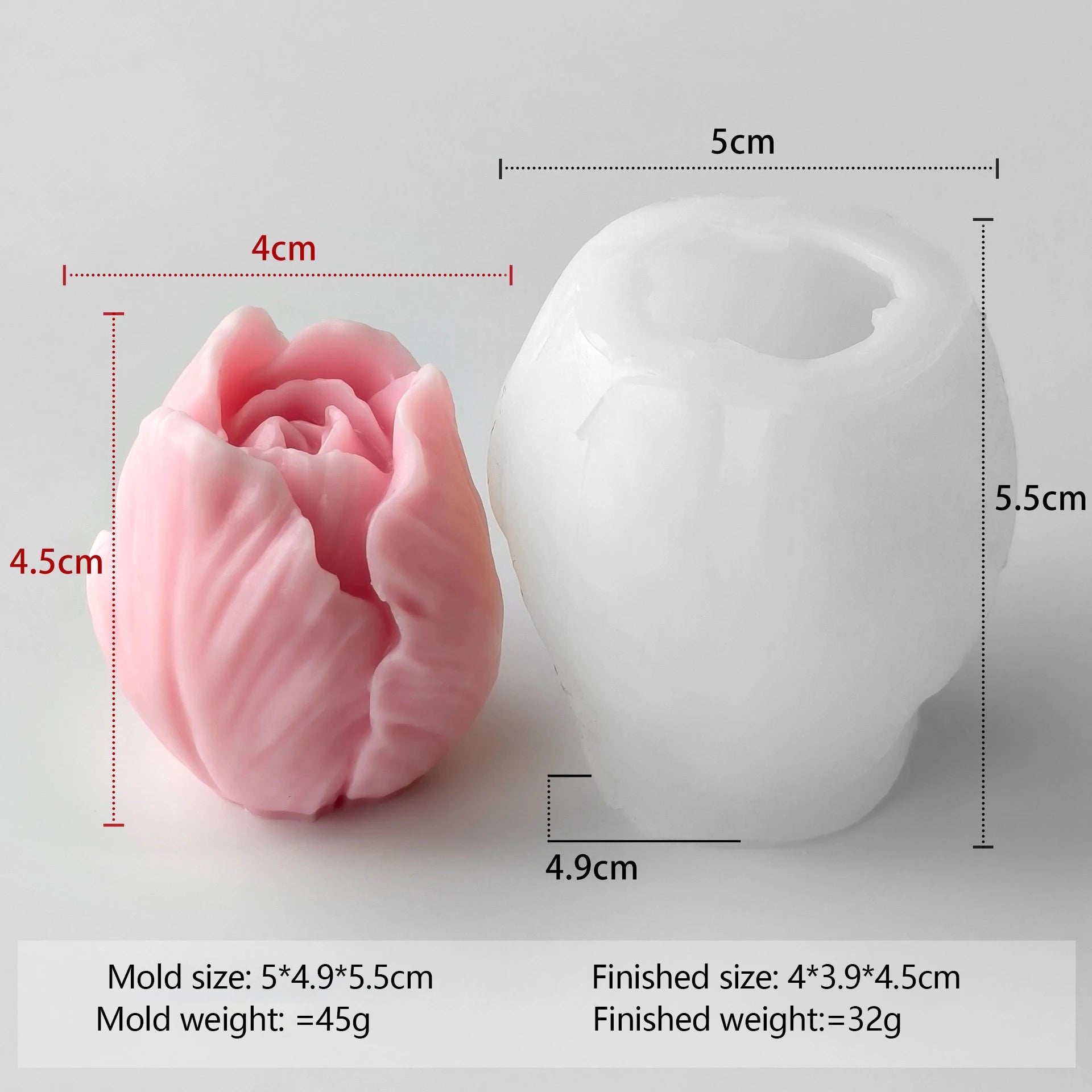 Budding Open Flowers Silicone Candle Mold Mini Flower Soap Gypsum Crafts Resin Mould DIY Chocolate Ice Cake Baking Molds