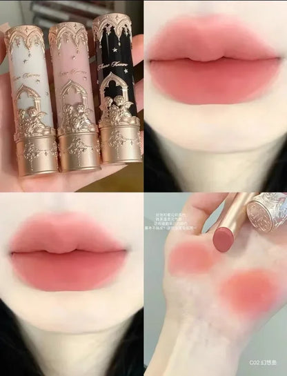 Flower Knows Little Angel Lip Mud Stick Velvet Matte Mist Lipstick Hidden Lip Pattern Hidden Lip Lines - Kimlud