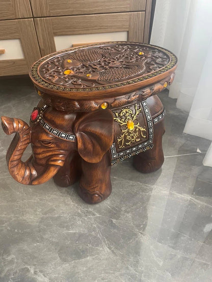 Creative Elephant Stool,Statue Resin Furniture,Luxury Living Room,Entrance Shoe Changing Stools,Floor Decoration...