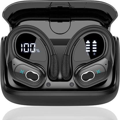 TWS Sports Earbuds Bluetooth 5.4 HIFI Bass Wireless Headphones LED Touch Hands-free Earphone Noise Cancelling Waterproof...