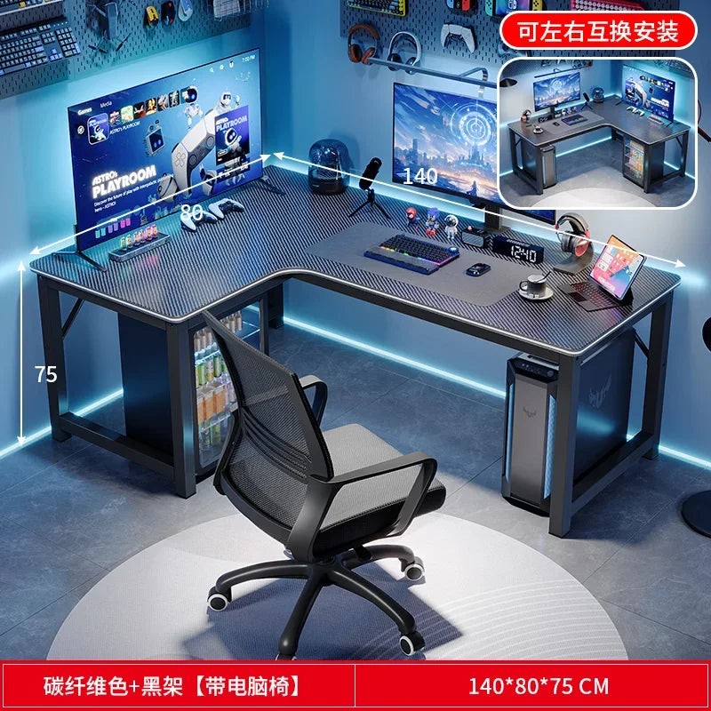 Study Storage Computer Desks Gaming Reading Pc Ergonomic Table Keyboard Notebook Accessories Mesas De Computador Home Furniture - Kimlud