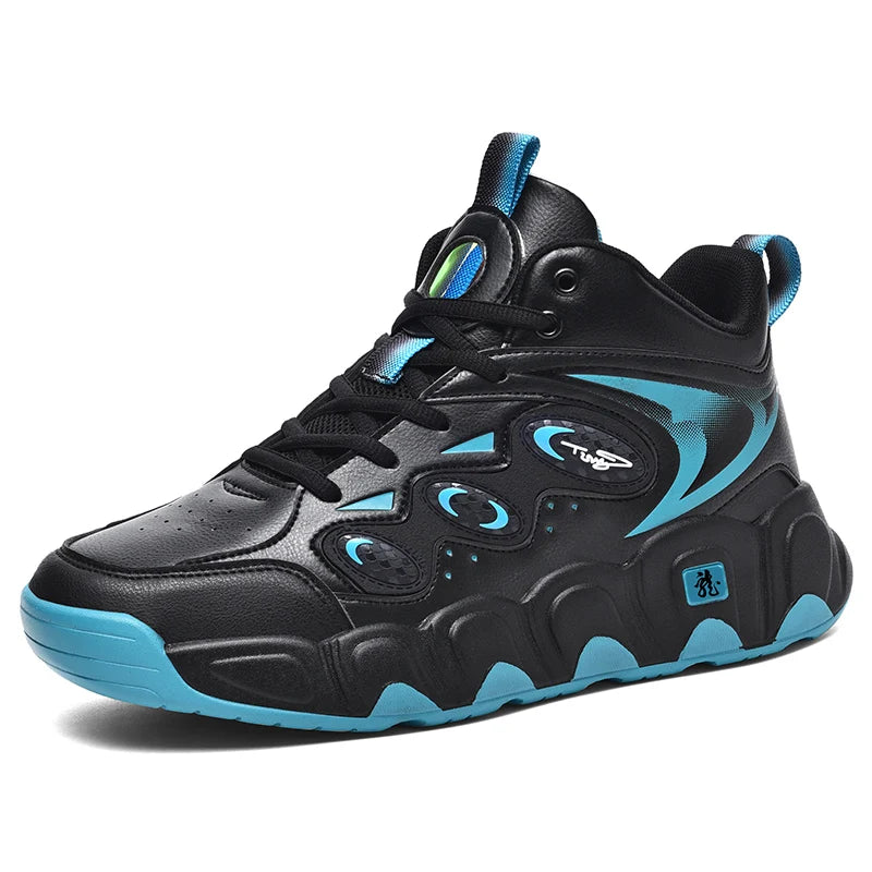 Trendy Men Shoes High Top Men Basketball Shoes Wear-resisting Non-slip Casual Sports Shoes Man Outdoor Fitness Training Sneakers