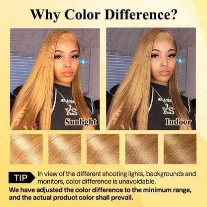 13x6 Honey Blonde Straight Hd Lace Human Hair Wig 250 Density 13x6 Brazilian Bone Hd Lace Frontal Human Hair Wigs For Women ﻿