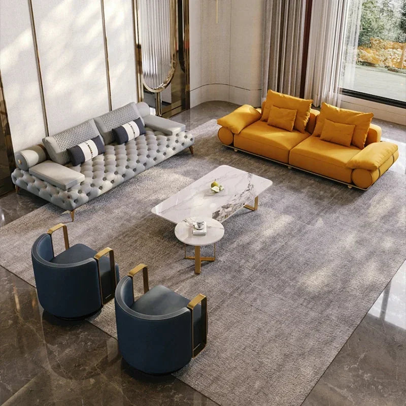 Italian Genuine Leather Sofas Sectional Modern Luxry Designer Loveseat Sofa 3 Piece Set Woonkamerbanken Living Room...