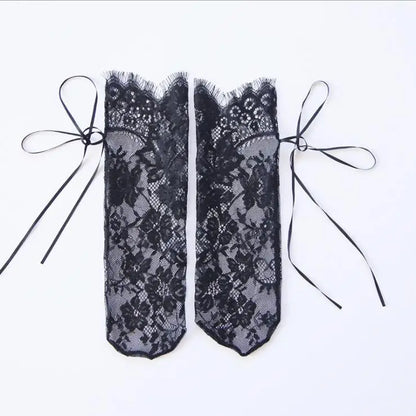 BKLD Womens Socks 2022 Summer Sexy Lace Floral Transparent Socks Women Mesh Women Girl Socks Elastic Fashion Lady Short Socks - Kimlud