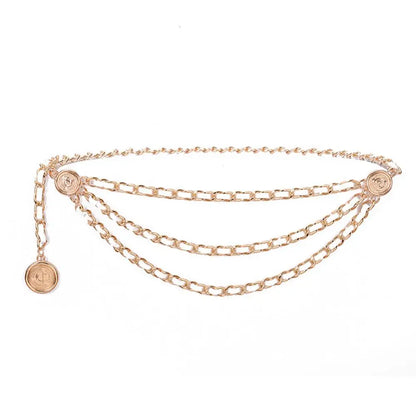 Metal Tassel Chain Waist Chain Belt For Women Temperament Retro Pendant Decoration Simple Durable Thin Belt | Kimlud Mid...